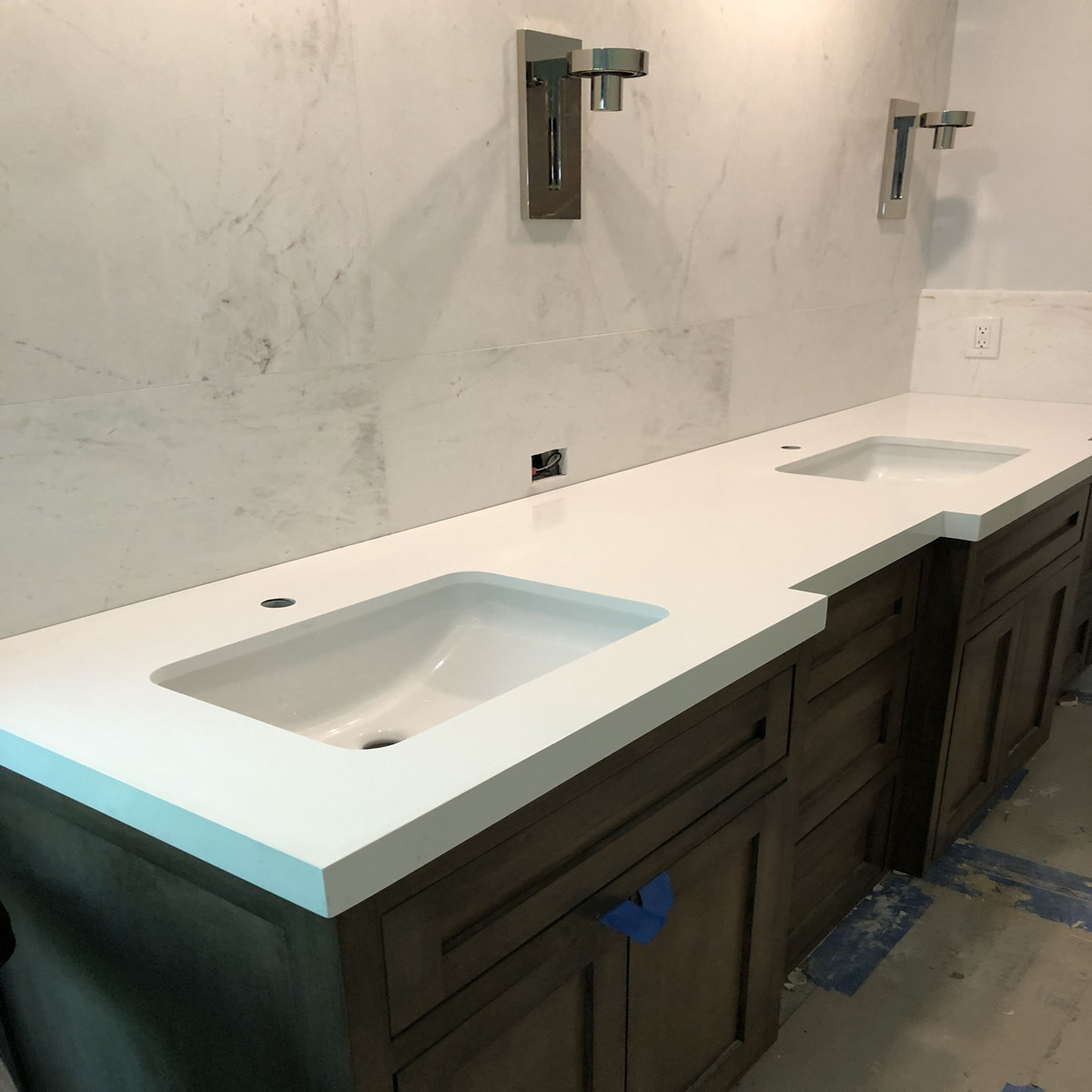 Pure White Quartz Vanity