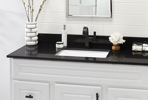 Black Black Quartz Vanity