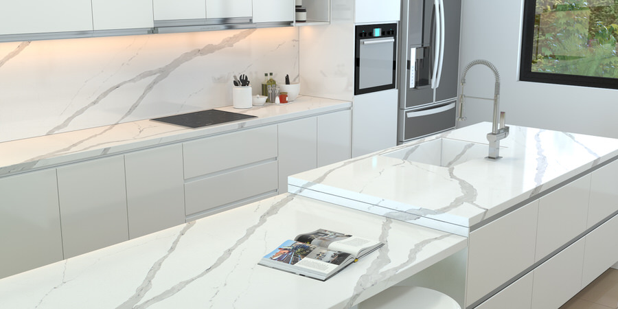 Arabescato Quartz Vanity