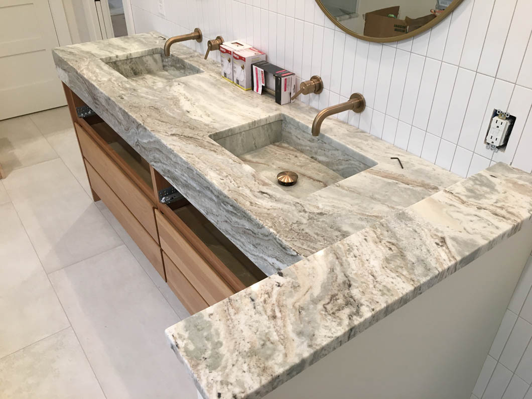 Fantasy Brown Marble Vanity