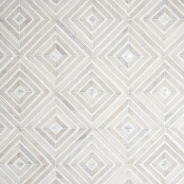 Shell Marble Square Mosaic Tile