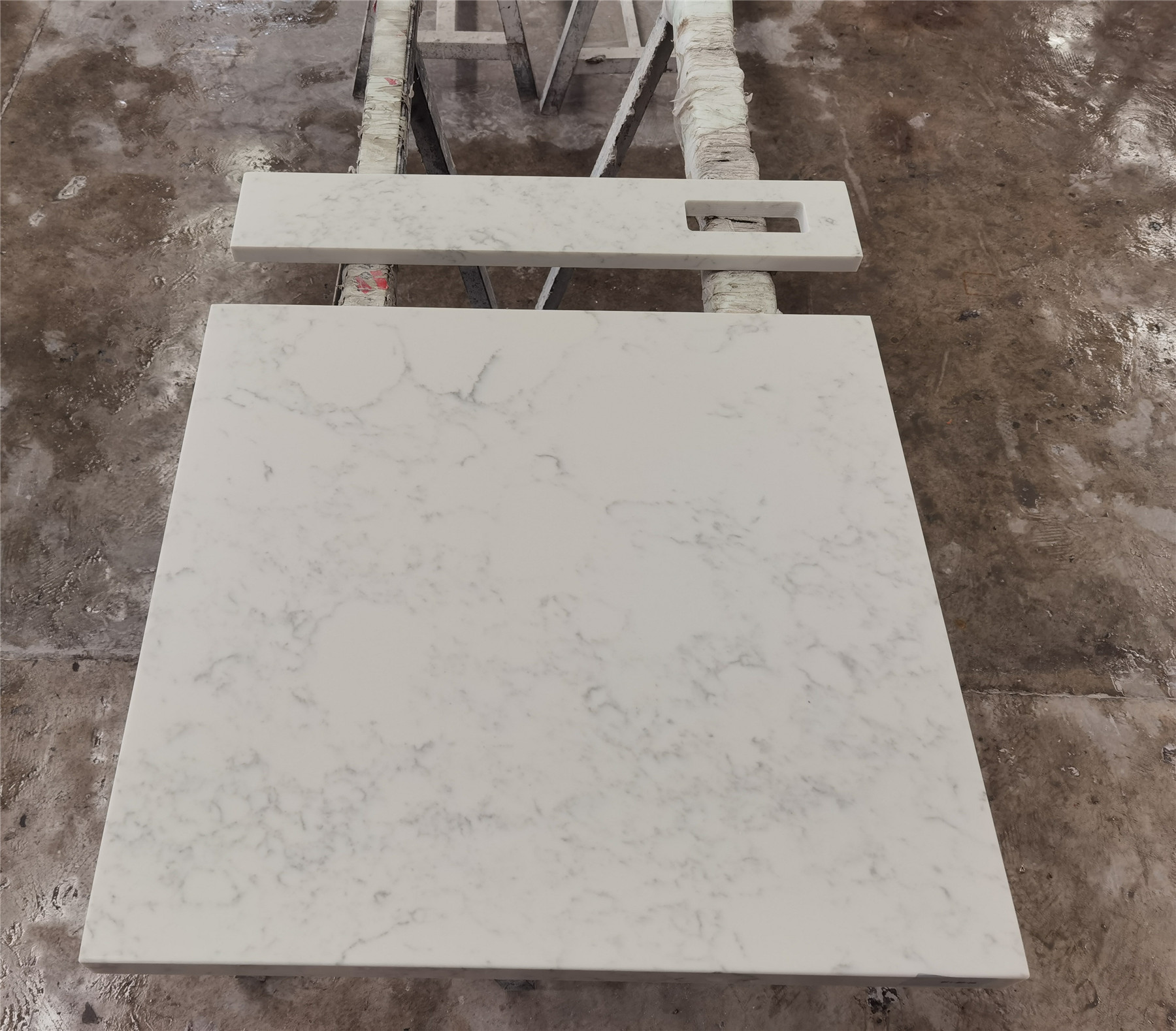 Gioia Venatino Artificial Quartz, White Man-made Quartz Countertops ...