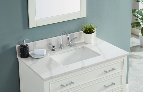 Calacatta Bettogli Quartz Vanity