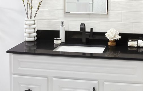 Black Black Quartz Vanity