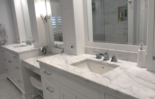 Carrara Series Quartz Vanity