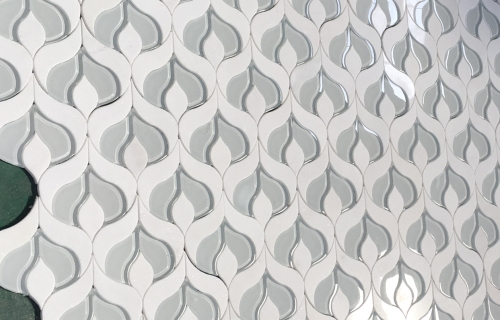 Lantern Glass Marble Mosaic Tile